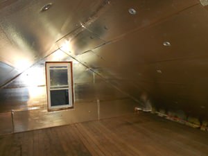 A Richmond attic with SuperAttic installed.