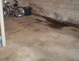 basement floor crack repair system in Virginia