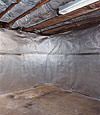 An energy efficient radiant heat and vapor barrier for a Colonial Heights basement finishing project