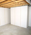 Fiberglass insulated basement wall system in Quinton, VA